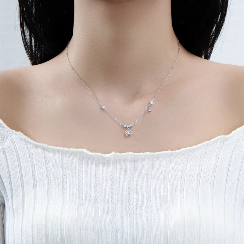 Seven Seven Silver Jewelry S999 Fine Silver Sterling Silver Necklaces Women's-4