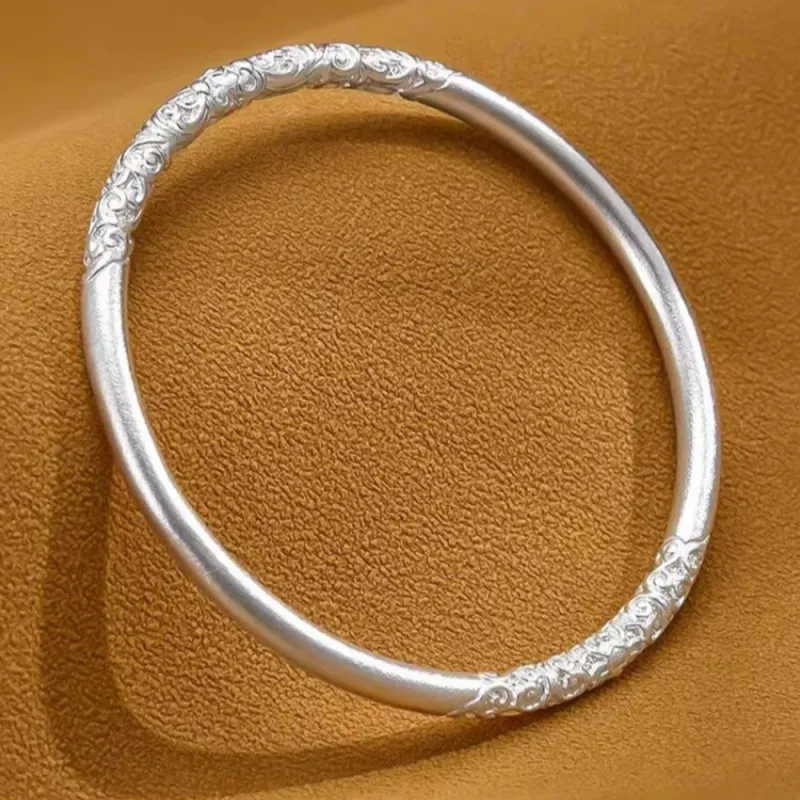 Seven Seven Silver Jewelry S999 Fine Silver Bangles Unisex-4
