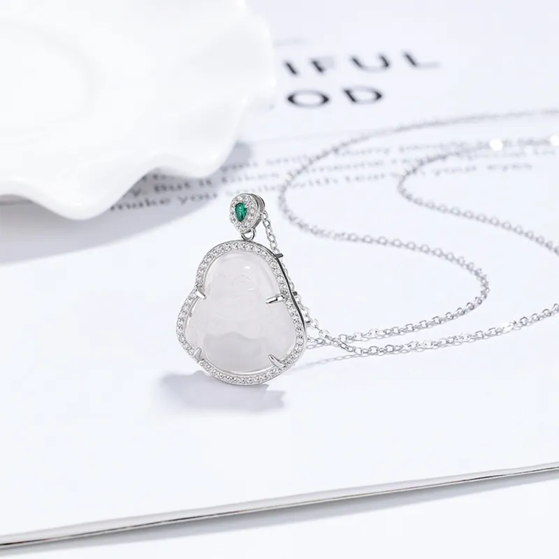 Seven Seven Silver Jewelry Chalcedony Necklaces Unisex-4