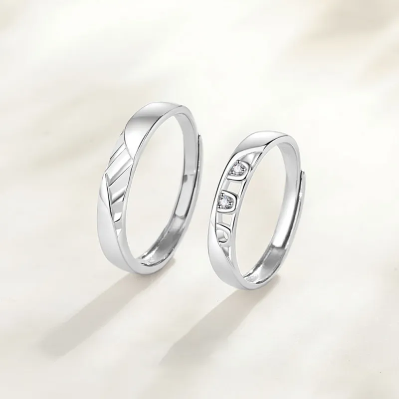 Seven Seven Silver Jewelry S999 Fine Silver Rings Unisex-2
