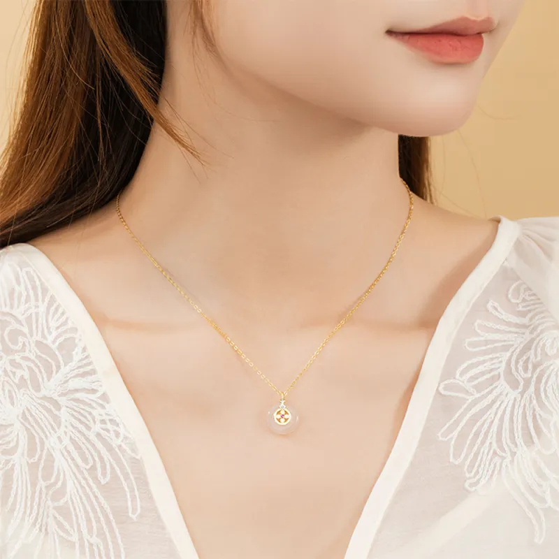 Seven Seven Silver Jewelry Natural Chalcedony Necklaces Women's-2