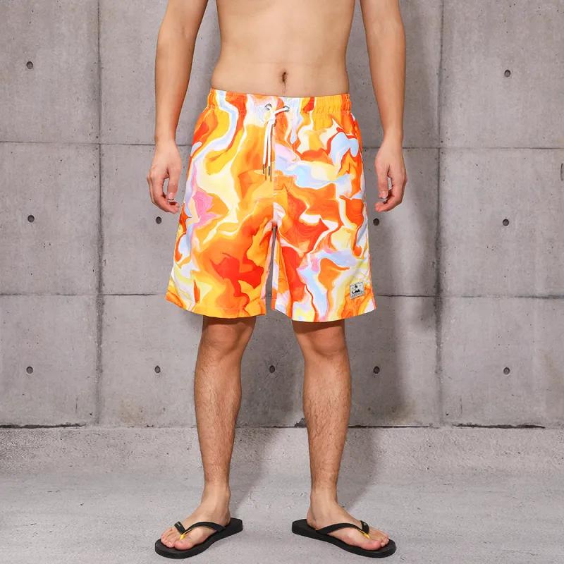 GAILANG Beach Shorts Men's Tie Dye Orange-4