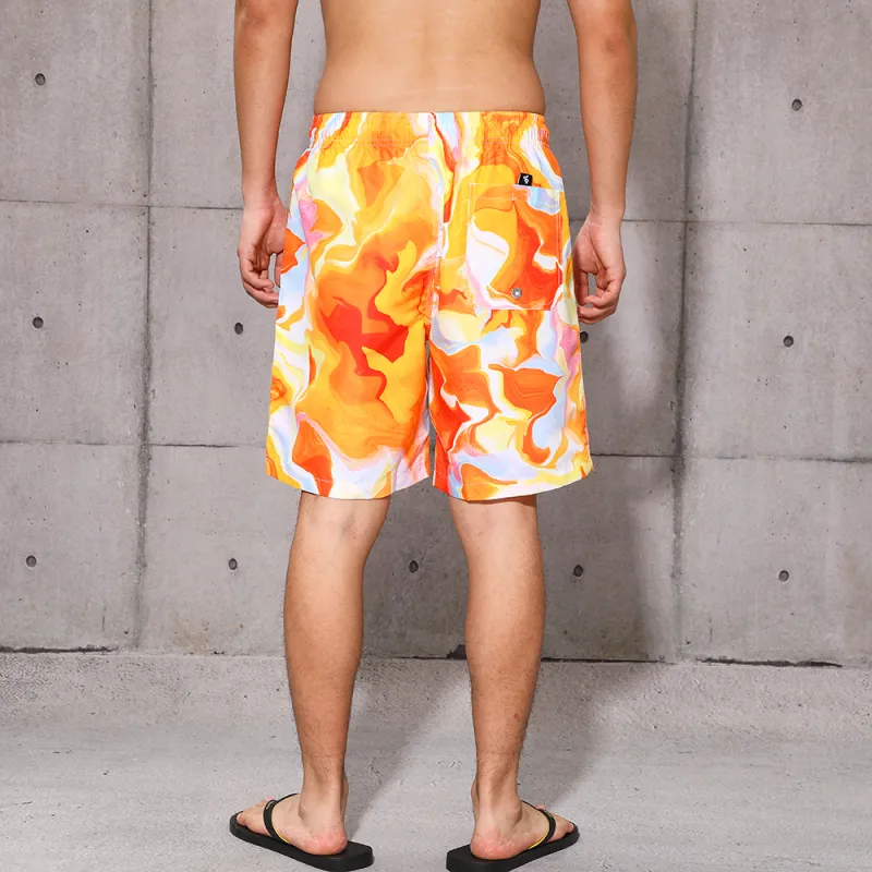 GAILANG Beach Shorts Men's Tie Dye Orange-3