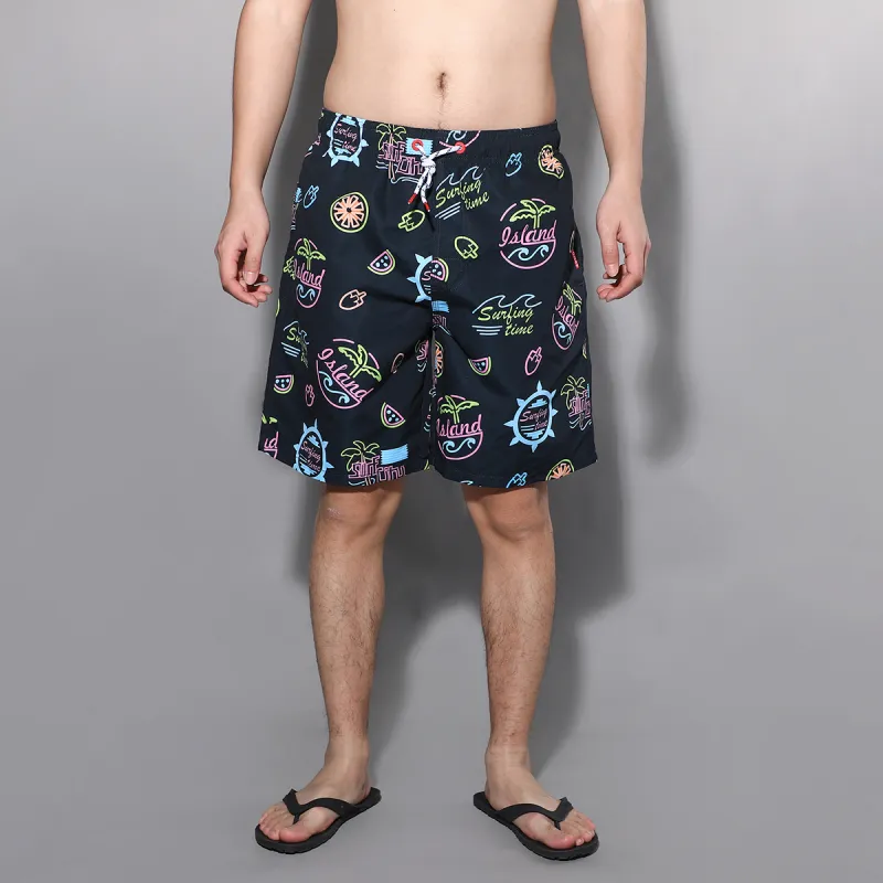 GAILANG Beach Shorts Men's Graffiti Black-2