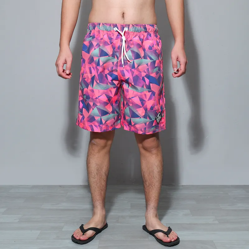 GAILANG Beach Shorts Men's Rose Red-2