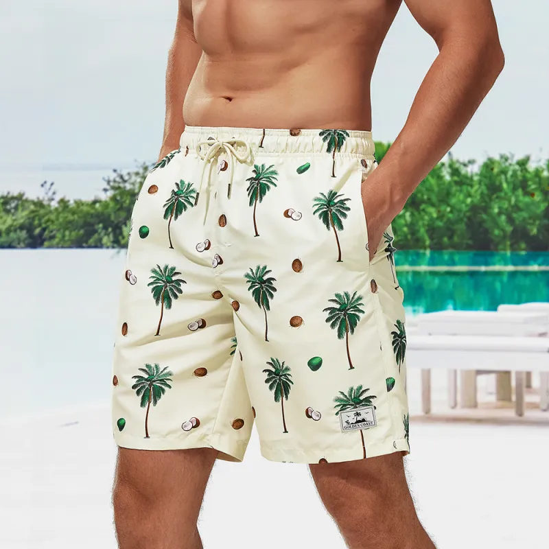 GAILANG Beach Shorts Men's Beige-3