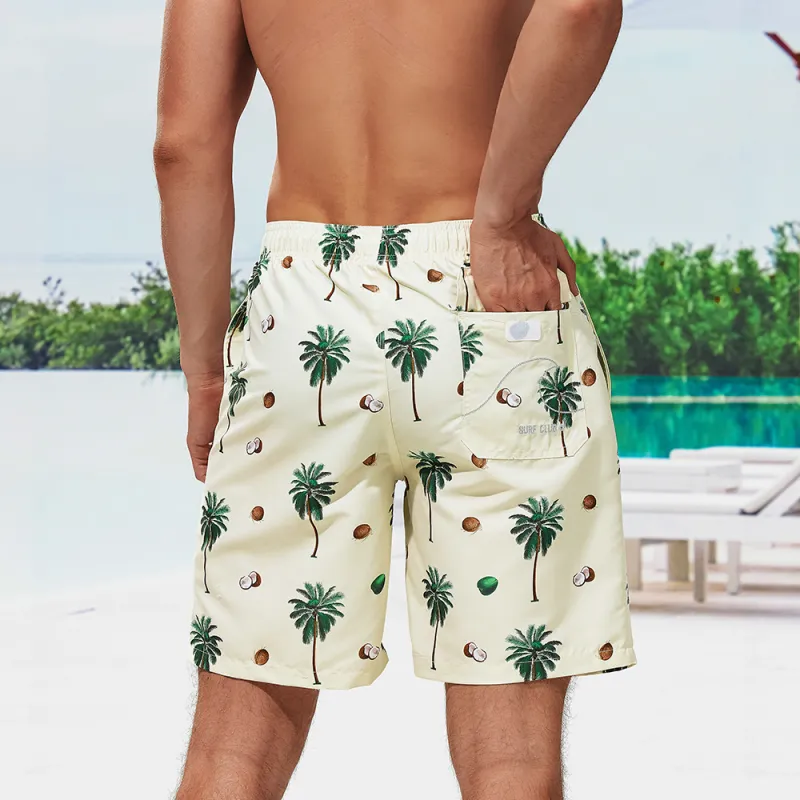GAILANG Beach Shorts Men's Beige-4