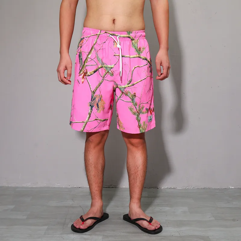 GAILANG Beach Shorts Men's Rose Red-2