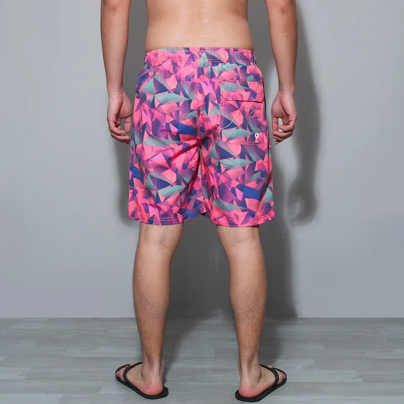GAILANG Beach Shorts Men's Rose Red-4