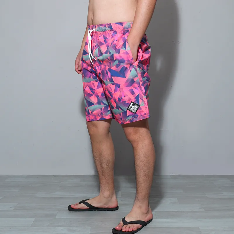 GAILANG Beach Shorts Men's Rose Red-3