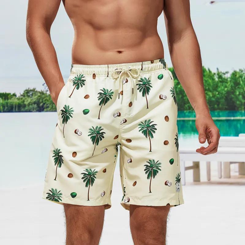 GAILANG Beach Shorts Men's Beige-2