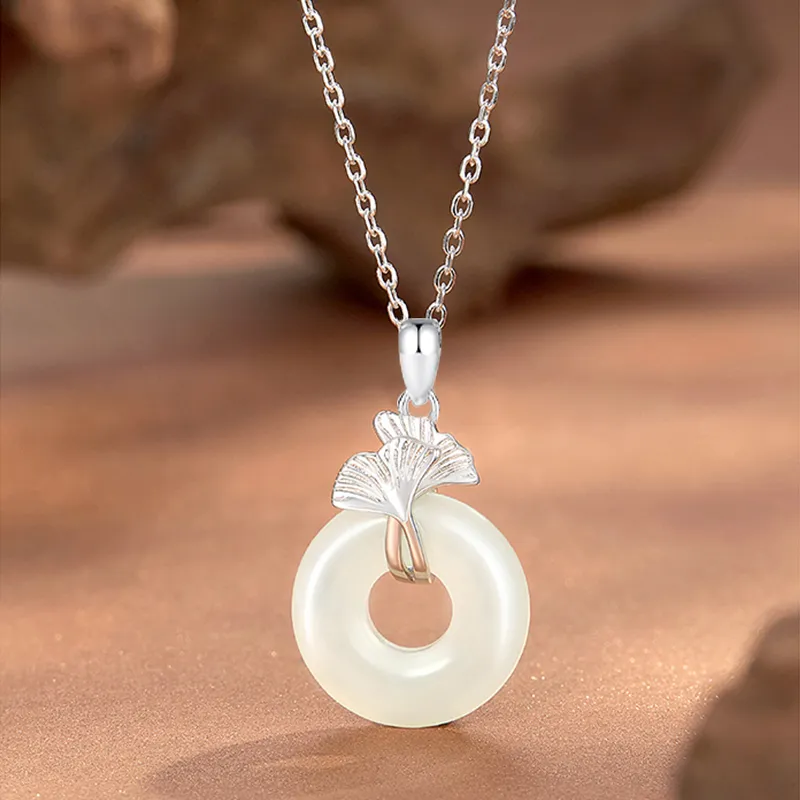 CHINA GOLD Chalcedony Necklaces Women's-3