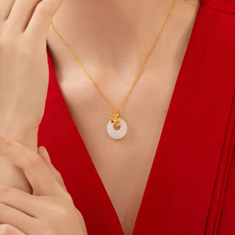 CHINA GOLD Pendants White Jade Women's-3