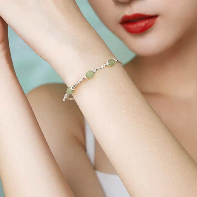CHINA GOLD Bracelets Green Jade Women's-3