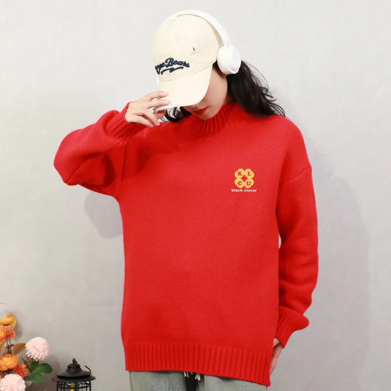 BLACK CLOVER Knitwear Unisex Red-3