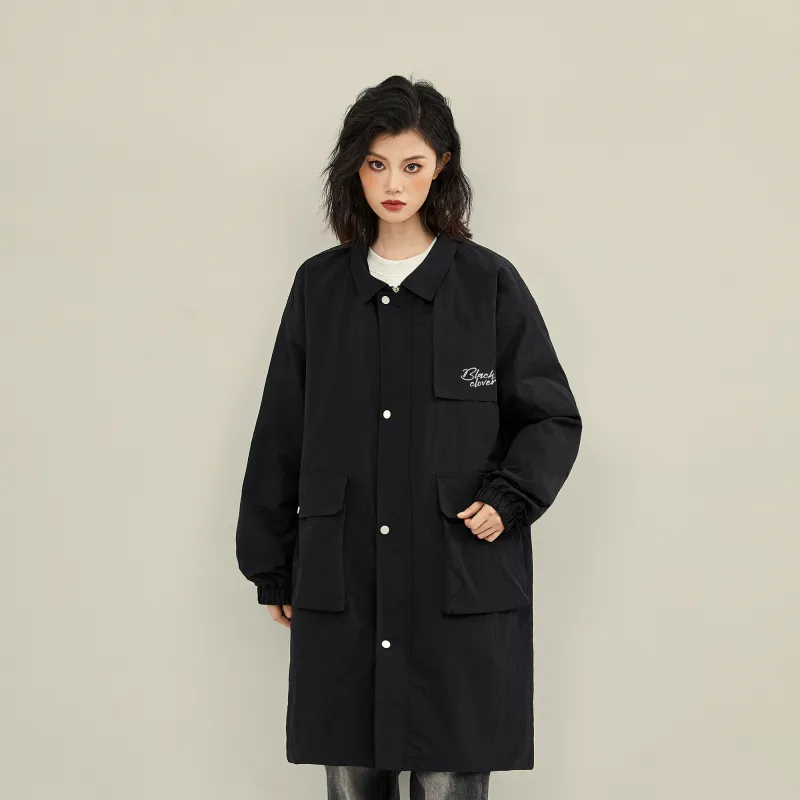 BLACK CLOVER Trench Coat Unisex-2