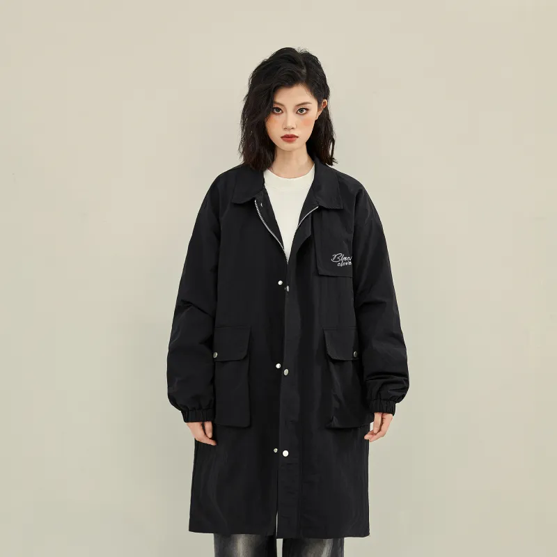 BLACK CLOVER Trench Coat Unisex-3