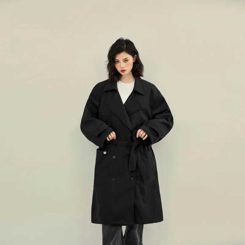 BLACK CLOVER Trench Coat Unisex-3