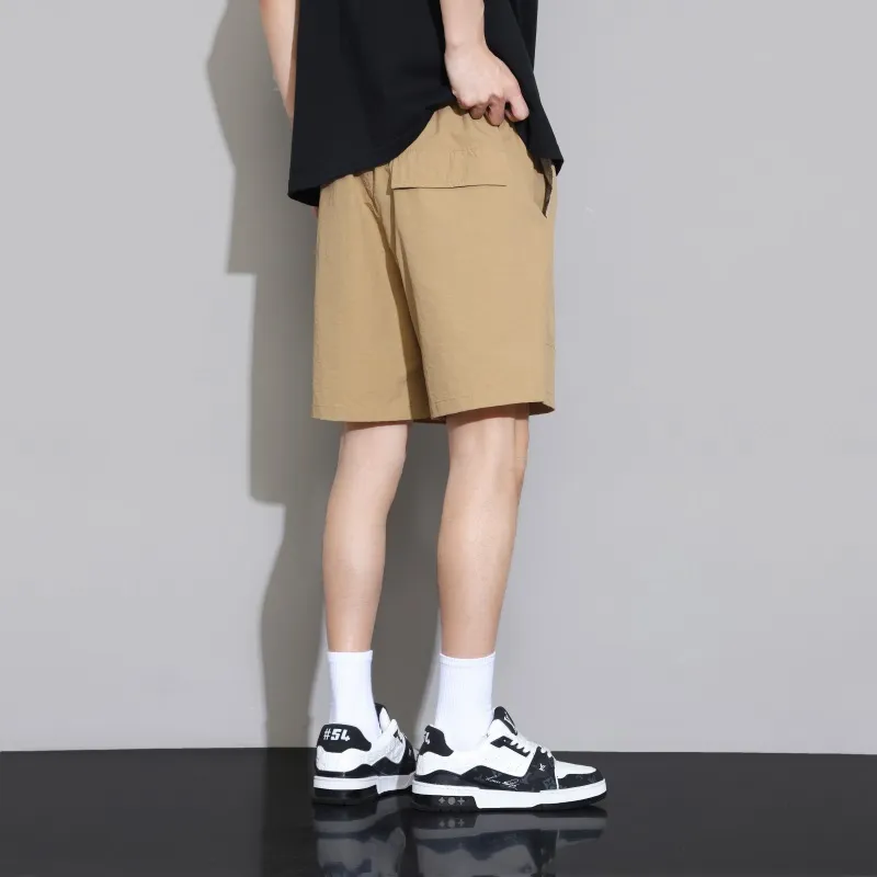 HAVR Comfortable And Breathable Versatile Straight Fit Mid Thigh Shorts Unisex-2