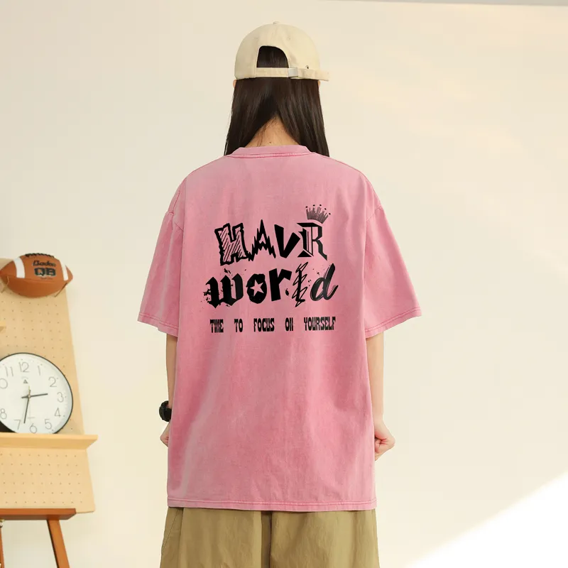 HAVR Heavyweight Thin Short Sleeved T Shirts Unisex-21