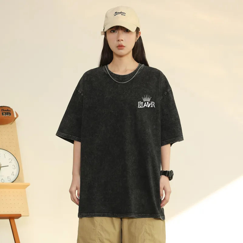 HAVR Heavyweight Thin Short Sleeved T Shirts Unisex-3