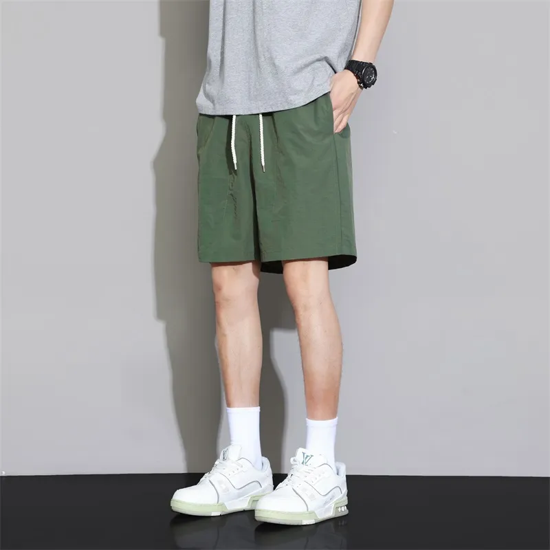 HAVR Comfortable And Breathable Versatile Straight Fit Mid Thigh Shorts Unisex-7
