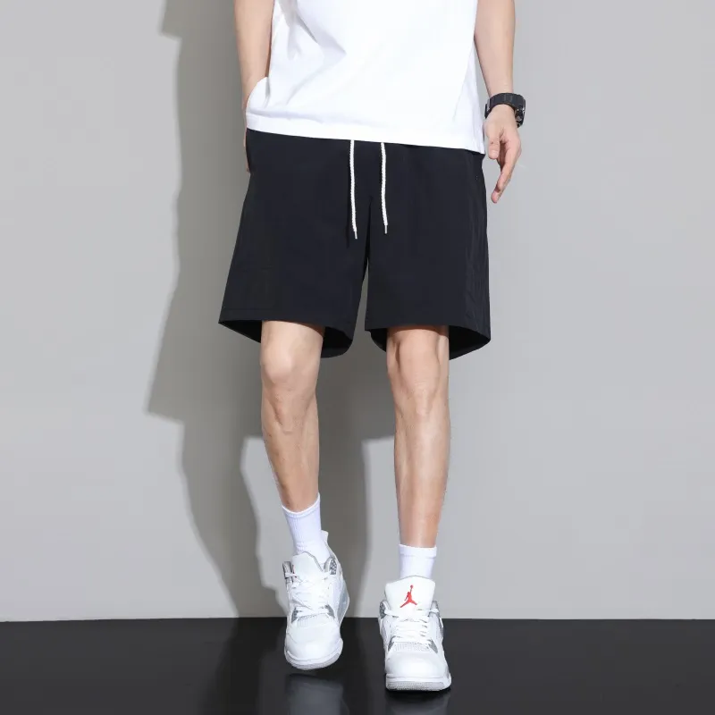 HAVR Comfortable And Breathable Versatile Straight Fit Mid Thigh Shorts Unisex-12