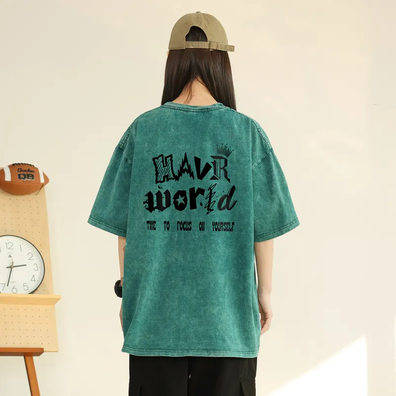 HAVR Heavyweight Thin Short Sleeved T Shirts Unisex-9