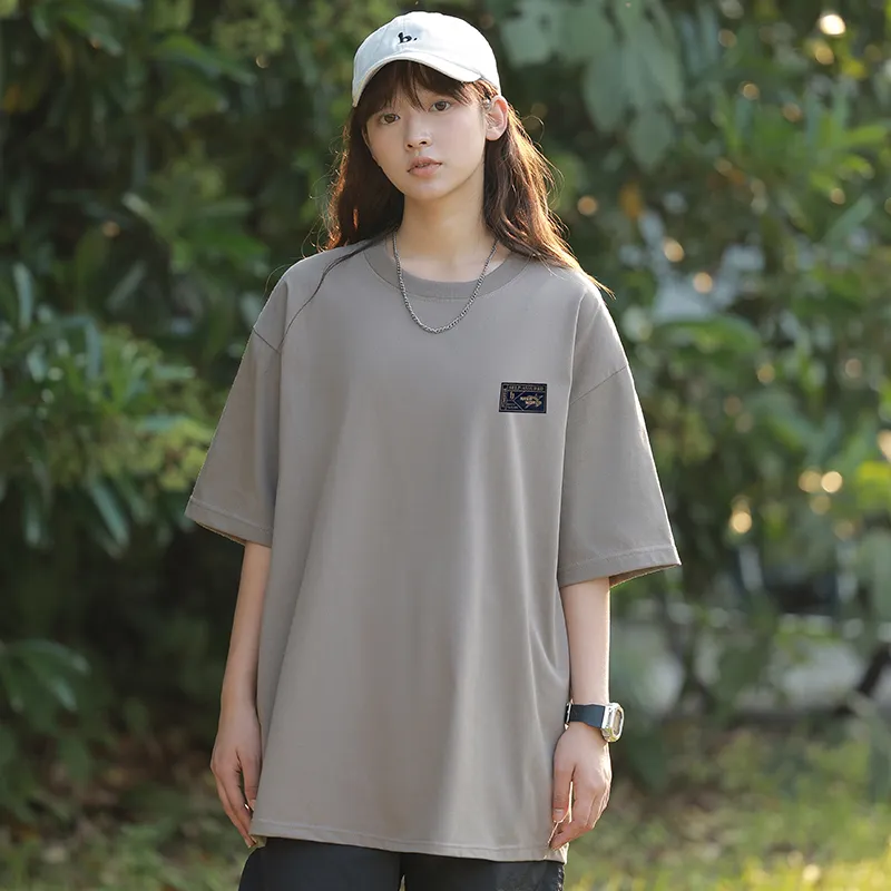 HAVR 100% Cotton Loose Fit Casual Versatile Breathable T-Shirt Unisex-10