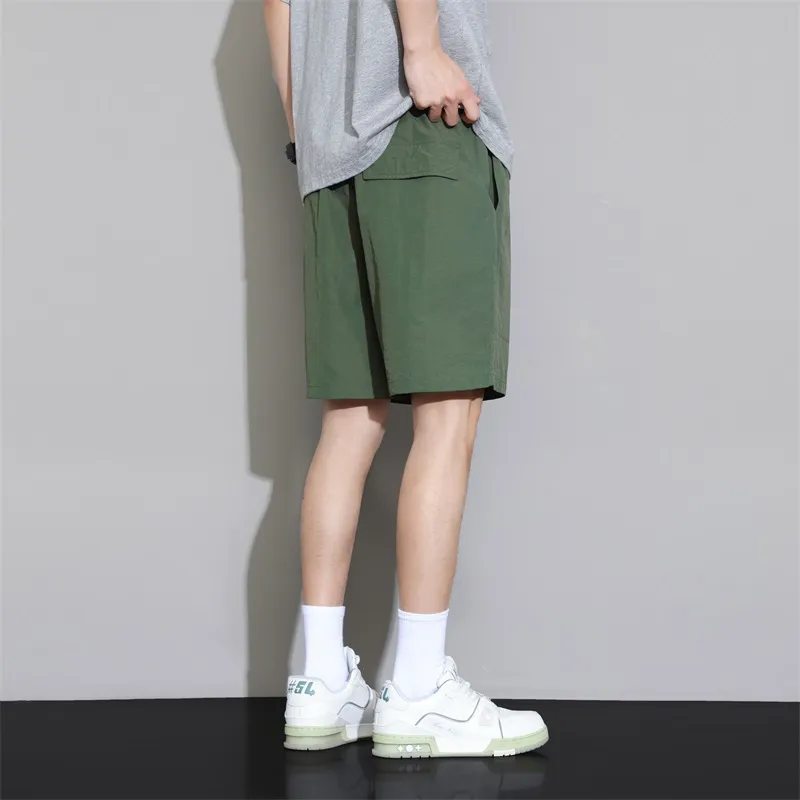 HAVR Comfortable And Breathable Versatile Straight Fit Mid Thigh Shorts Unisex-8