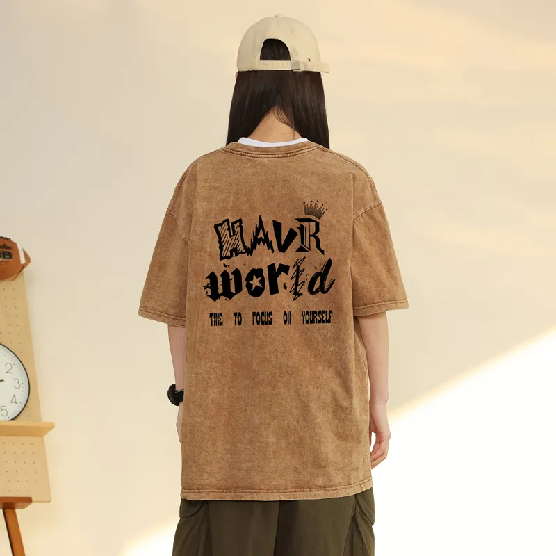 HAVR Heavyweight Thin Short Sleeved T Shirts Unisex-16