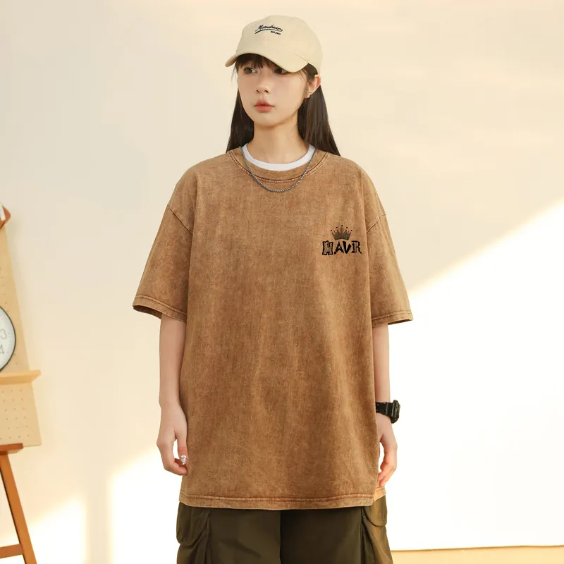 HAVR Heavyweight Thin Short Sleeved T Shirts Unisex-17
