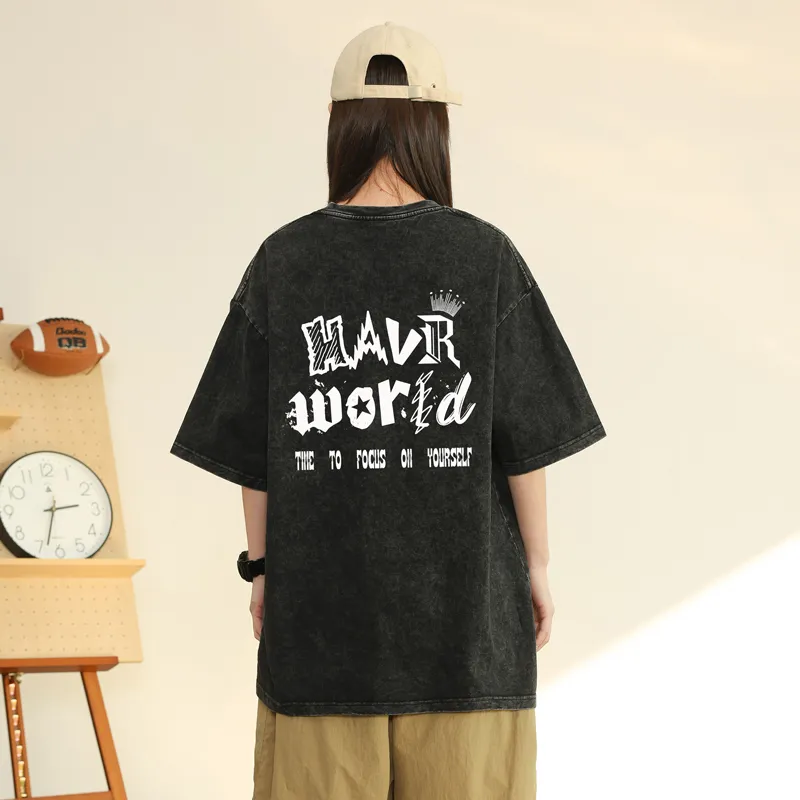 HAVR Heavyweight Thin Short Sleeved T Shirts Unisex-2