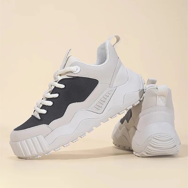 Ruomini Abrasion Resistant Lightweight Height Increasing Low Top Casual Shoes Men's-4