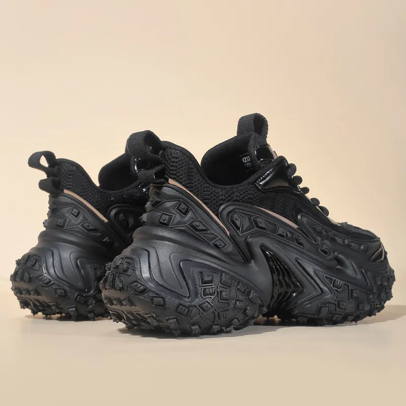 Ruomini Slip Resistant Height Increasing Low Top Chunky Sneakers Unisex-4