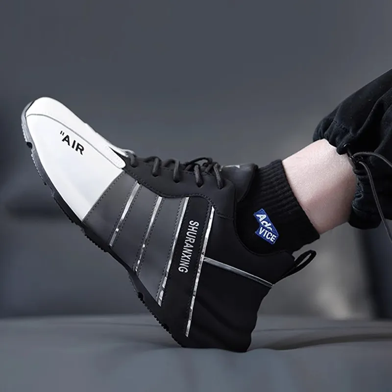 Ruomini Anti Slip And Wear Resistant Height Increasing Low Top Casual Shoes Men's-2