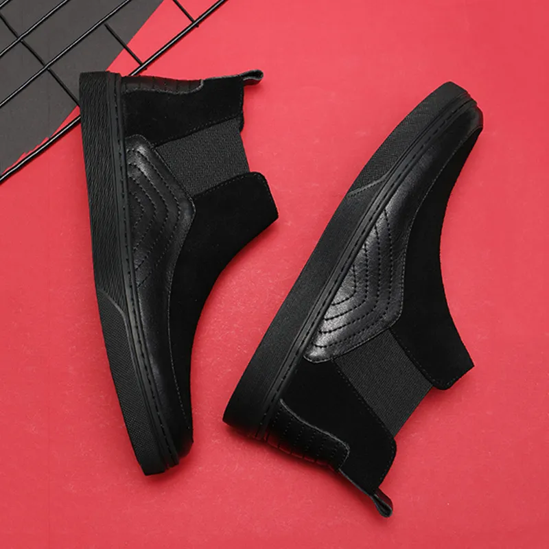 Ruomini Chelsea Boots Men Black-4