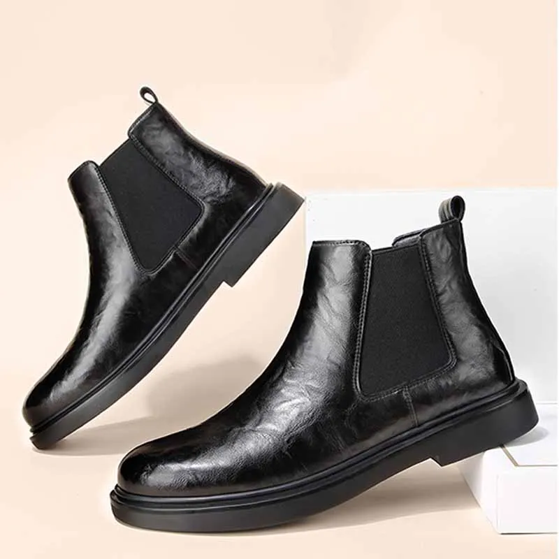 Ruomini Short Chelsea Boots Men's-21