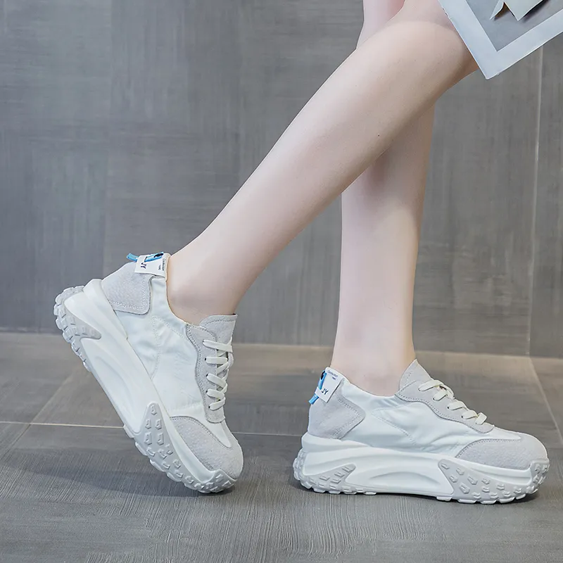 Ruomini Anti-Slip And Wear-Resistant Lightweight Height Increasing Low-Top Casual Shoes Women's-4
