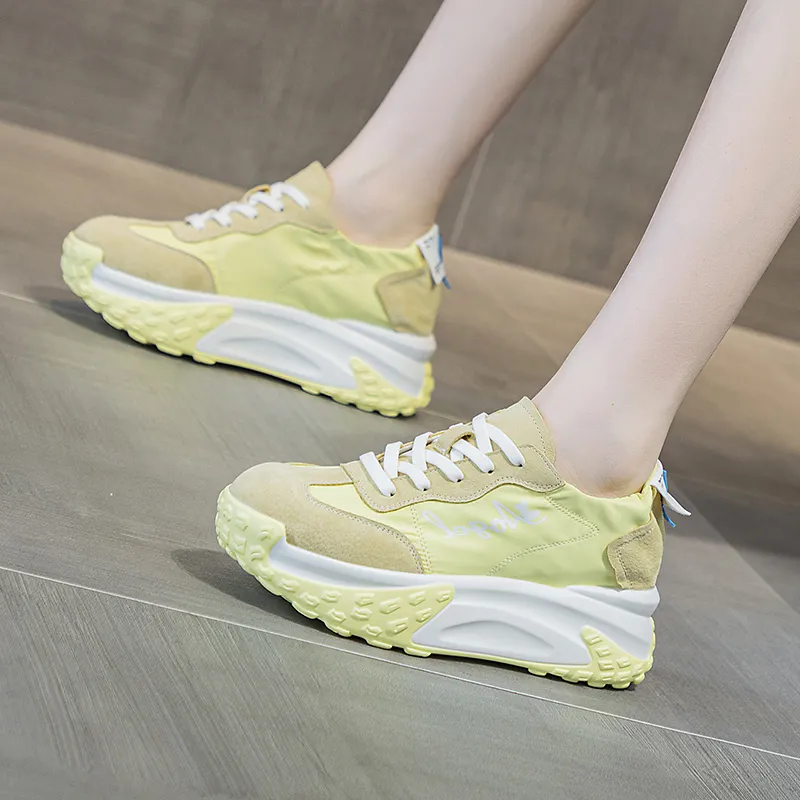 Ruomini Anti-Slip And Wear-Resistant Lightweight Height Increasing Low-Top Casual Shoes Women's-2