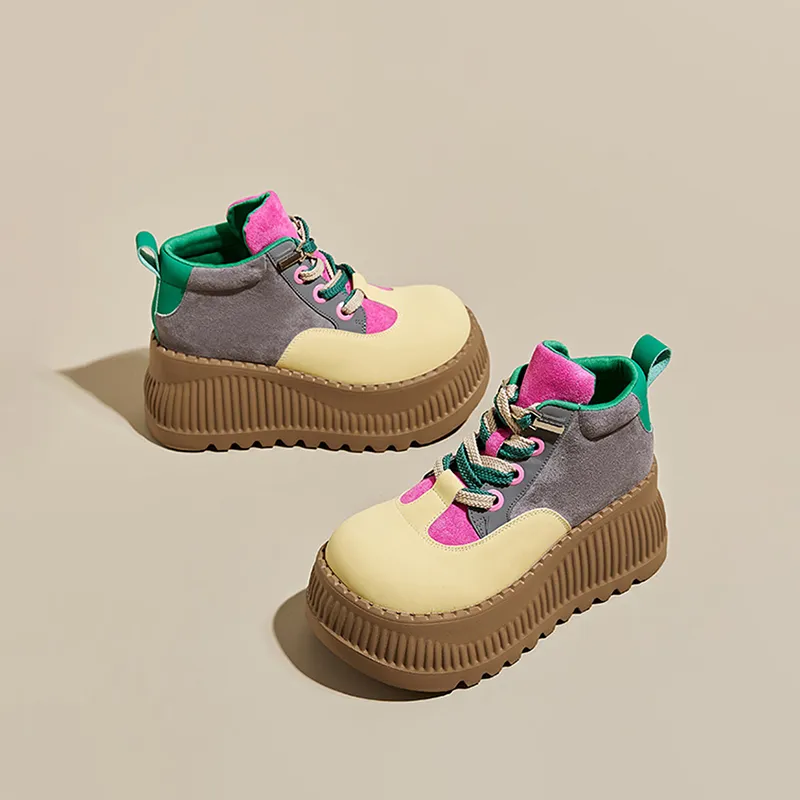 Ruomini Height Increasing High-Top Casual Shoes Women's-7