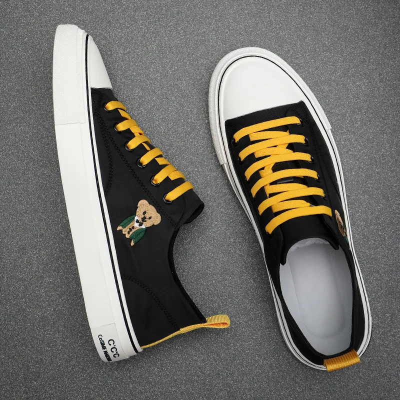 Ruomini Anti-Slip Wear-Resistant Low-Top Canvas Shoes Men's-8