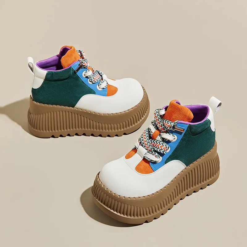 Ruomini Height Increasing High-Top Casual Shoes Women's-3