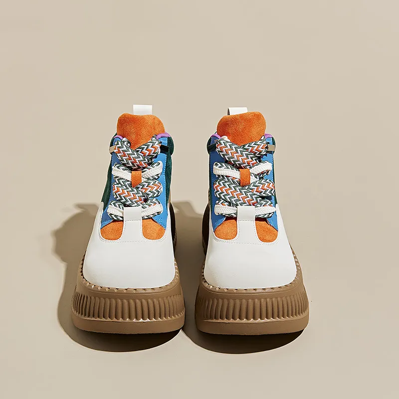 Ruomini Height Increasing High-Top Casual Shoes Women's-1