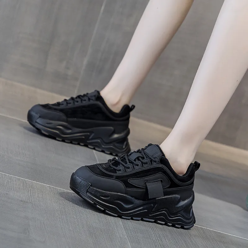 Ruomini Height Increasing Low Top Chunky Sneakers Women's-2