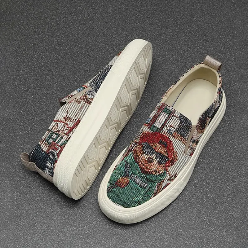 Ruomini Breathable Low Top Skateboard Shoes Men's-3
