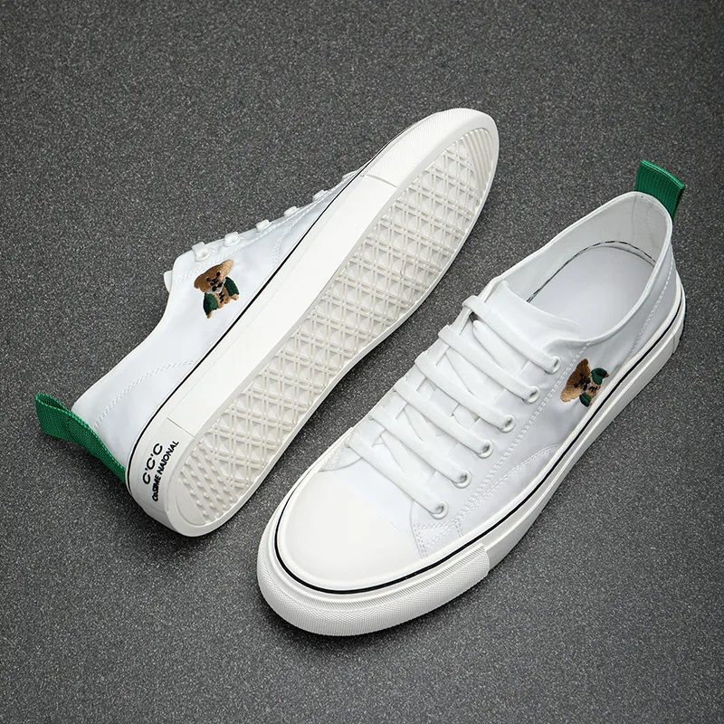 Ruomini Anti-Slip Wear-Resistant Low-Top Canvas Shoes Men's-2
