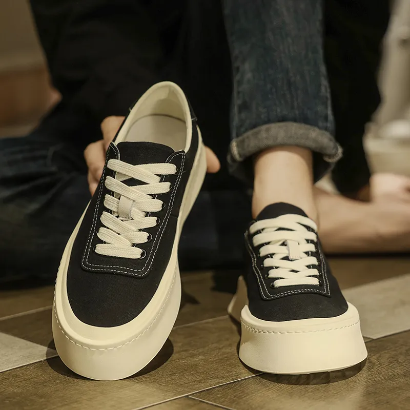 Ruomini Slip Resistant Low Top Skateboard Shoes Men's-1