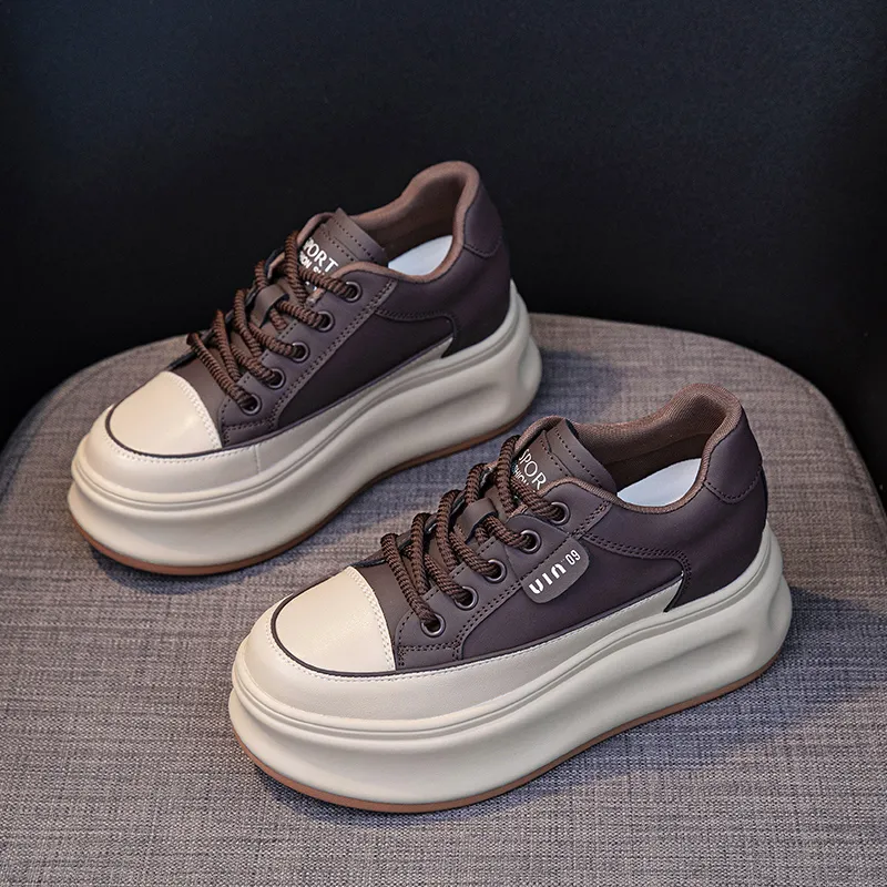 Ruomini Height Increasing Low Top Casual Shoes Women's-1