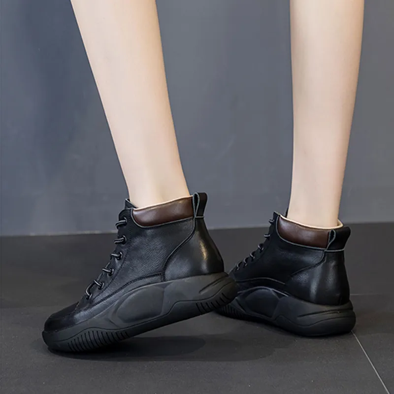 Ruomini Height Increasing High-Top Casual Shoes Women's-3